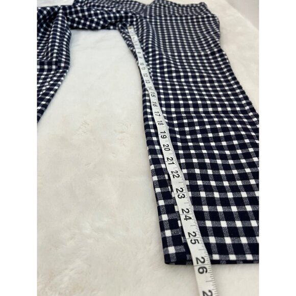 NWOT 1901 Size 12 Stretch Ankle Skinny Pants Navy Gingham MSRP $69 - Picture 5 of 10